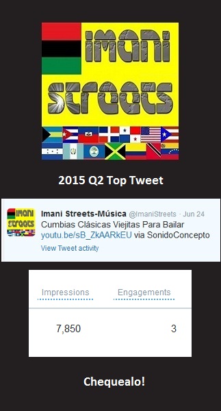 #ImaniStreets Music Top Tweet